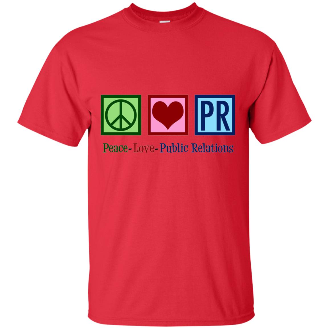Cool Pr Public Relations T-shirt Red