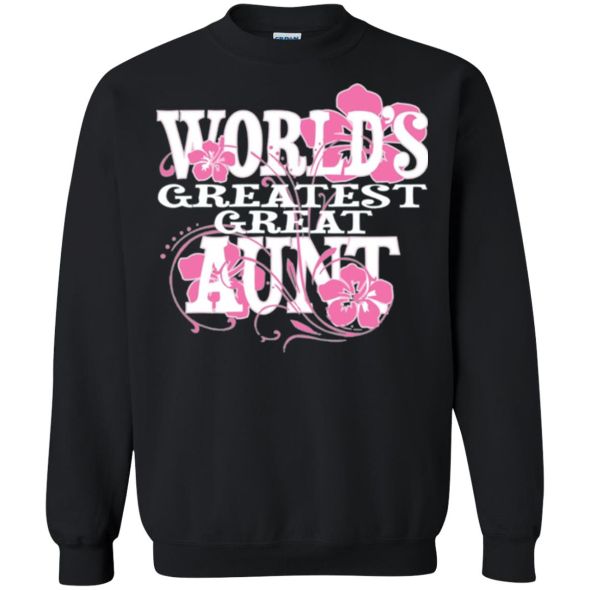Aunt T-shirt World_s Greatest Great Aunt Black