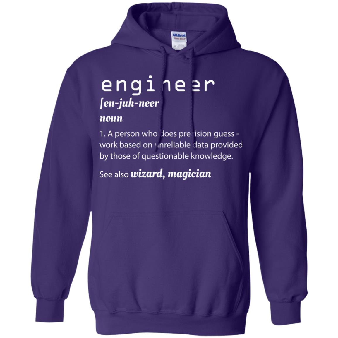 A Person Who Does Precision Guess Work Based On Engineer T-shirt Purple