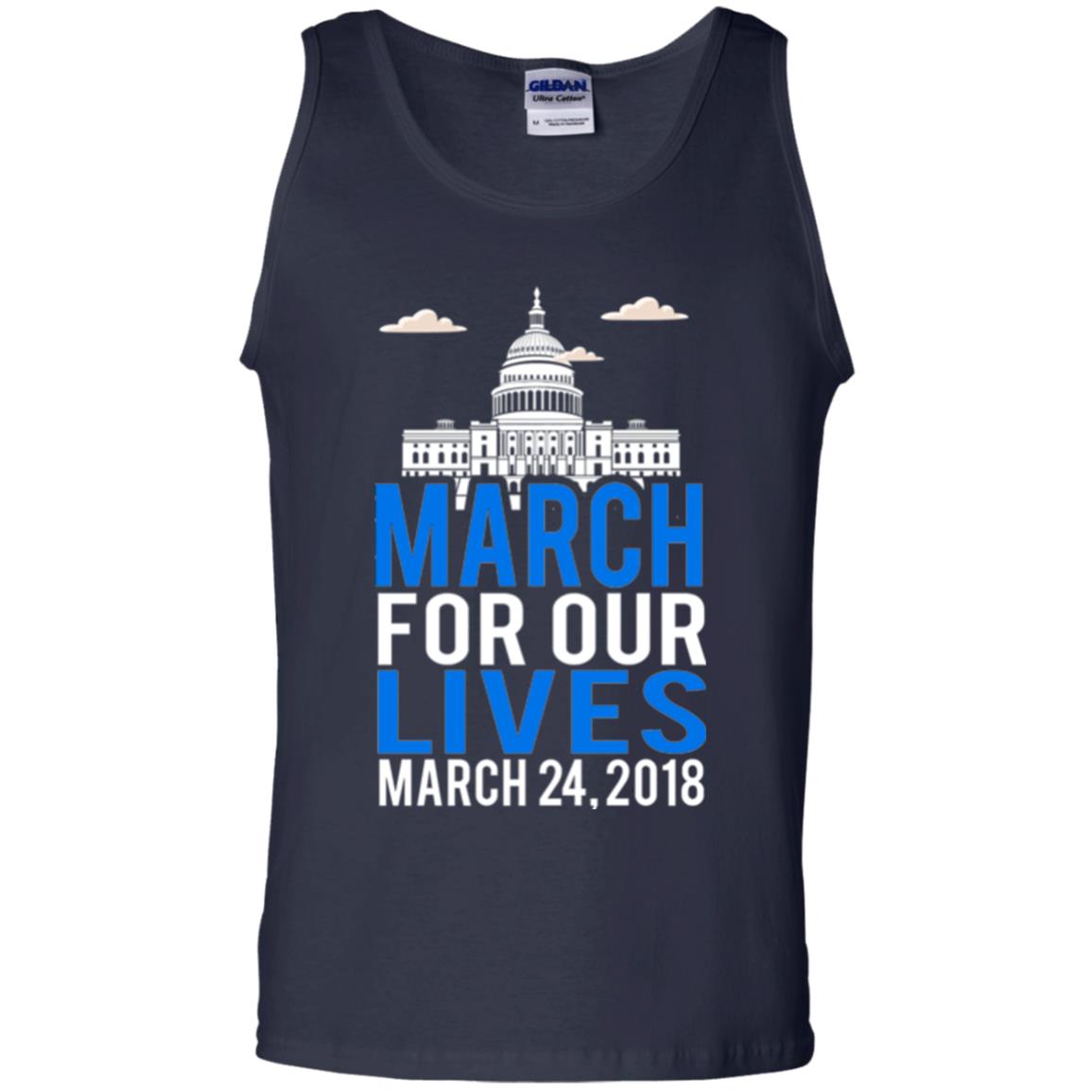 March For Our Lives Anti Gun T-shirt Navy