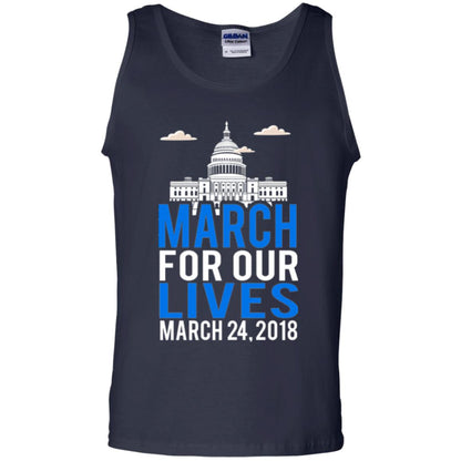 March For Our Lives Anti Gun T-shirt Navy