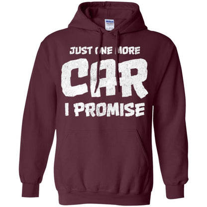 Car Lovers T-shirt Just One More Car I Promise Maroon