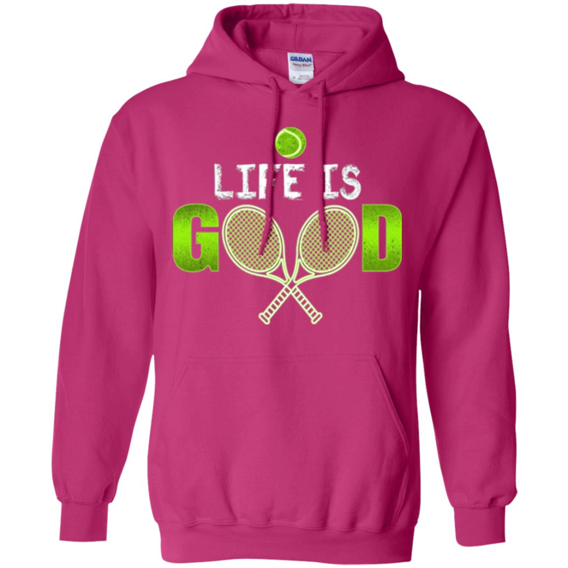Tennis Lovers T-shirt Life Is Good Heliconia