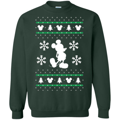Christmas T-shirt Mickey Mouse Forest Green