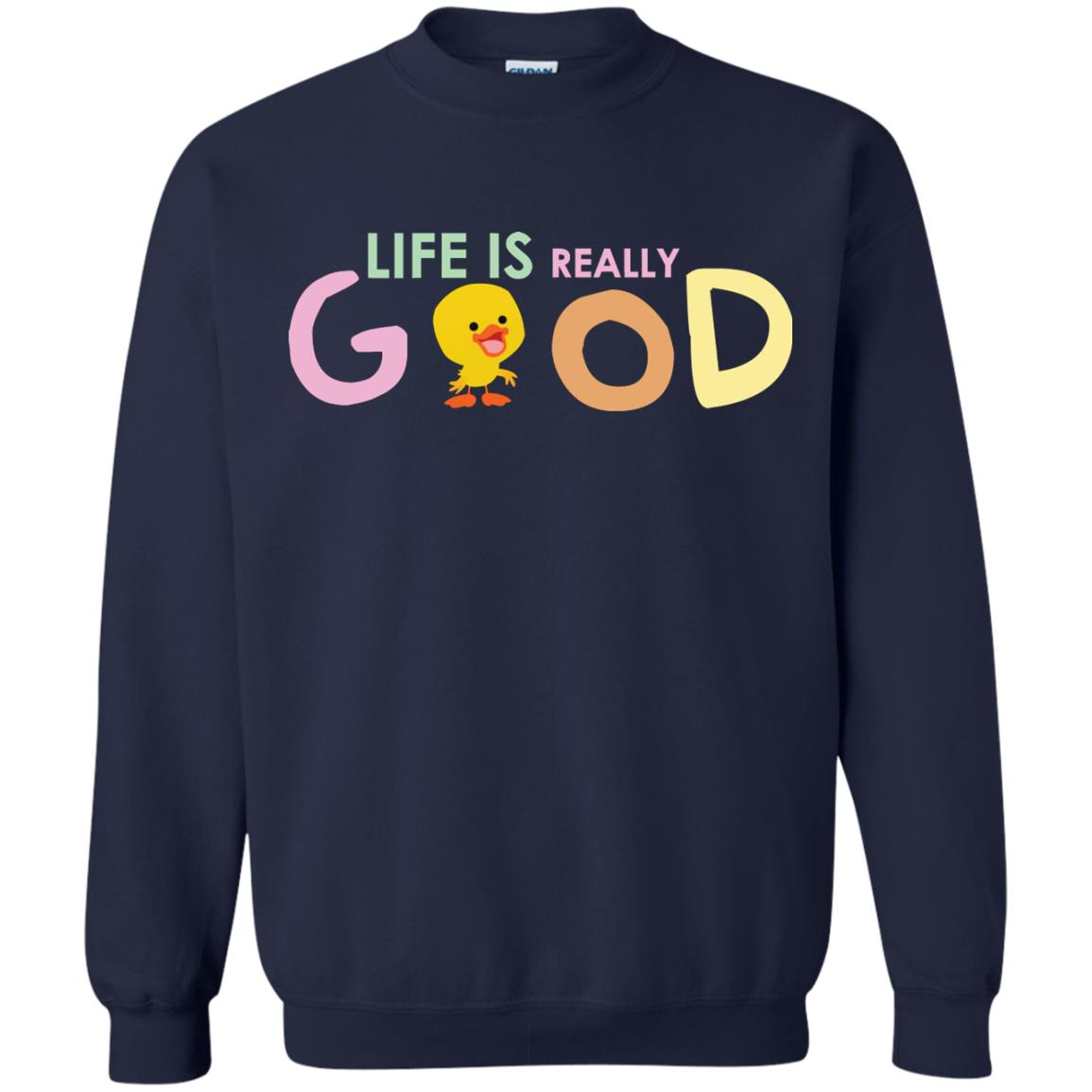 Life Is Really Good With My Cute Duck T-shirt Navy