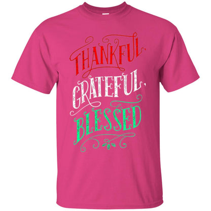 New Year T-shirt Grateful Thankful Blessed Heliconia