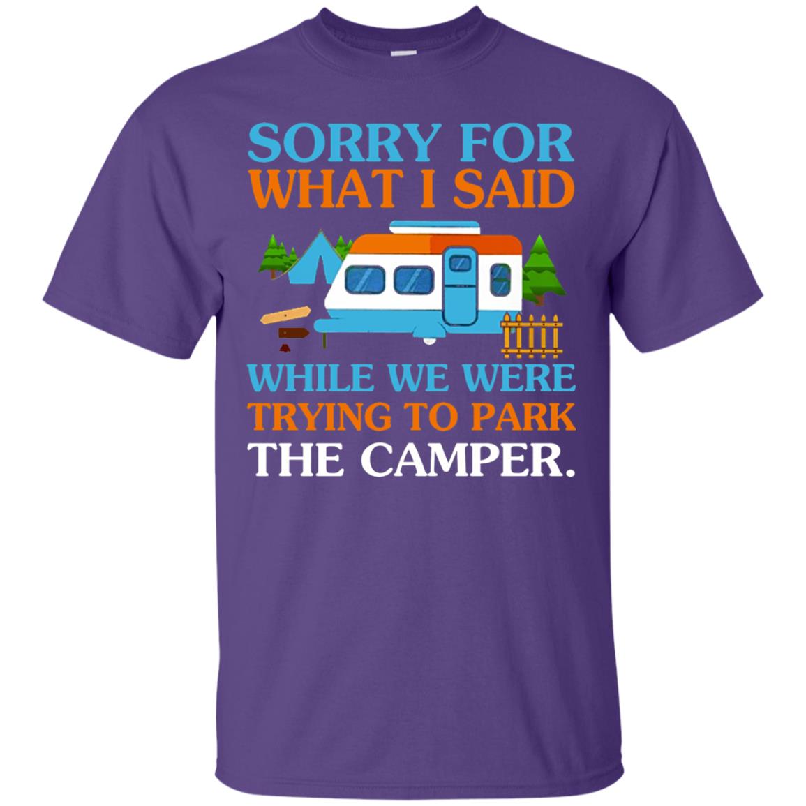 While We Were Trying To Park The Camper T-shirt Purple