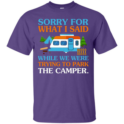 While We Were Trying To Park The Camper T-shirt Purple