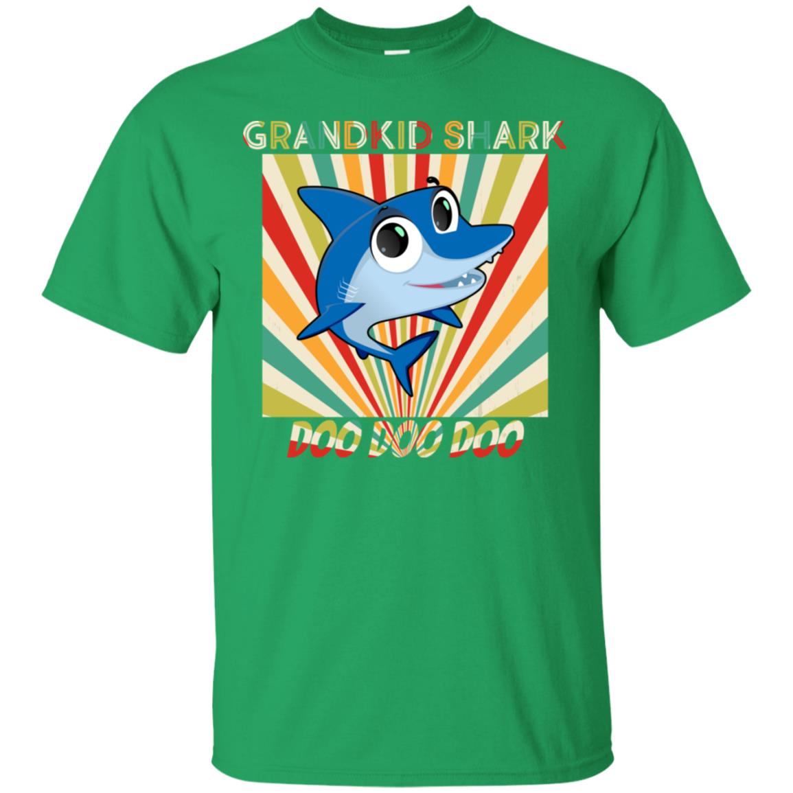 Grandkids Shark Doo Doo Doo Family Shark Gift Shirt Irish Green