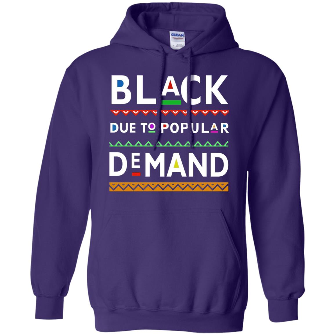 Black Due To Popular Demand Tshirt Purple