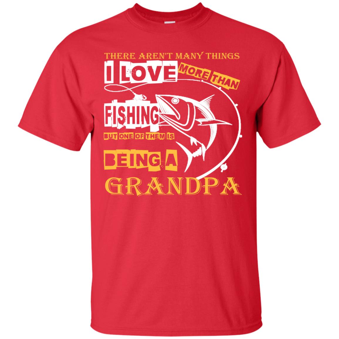 But One Of Them Is Being A Grandpa Papa T-shirt Red