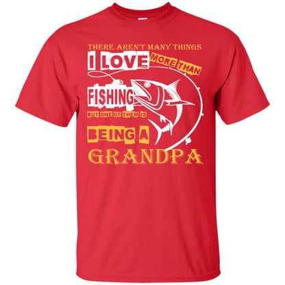 But One Of Them Is Being A Grandpa Papa T-shirt Red