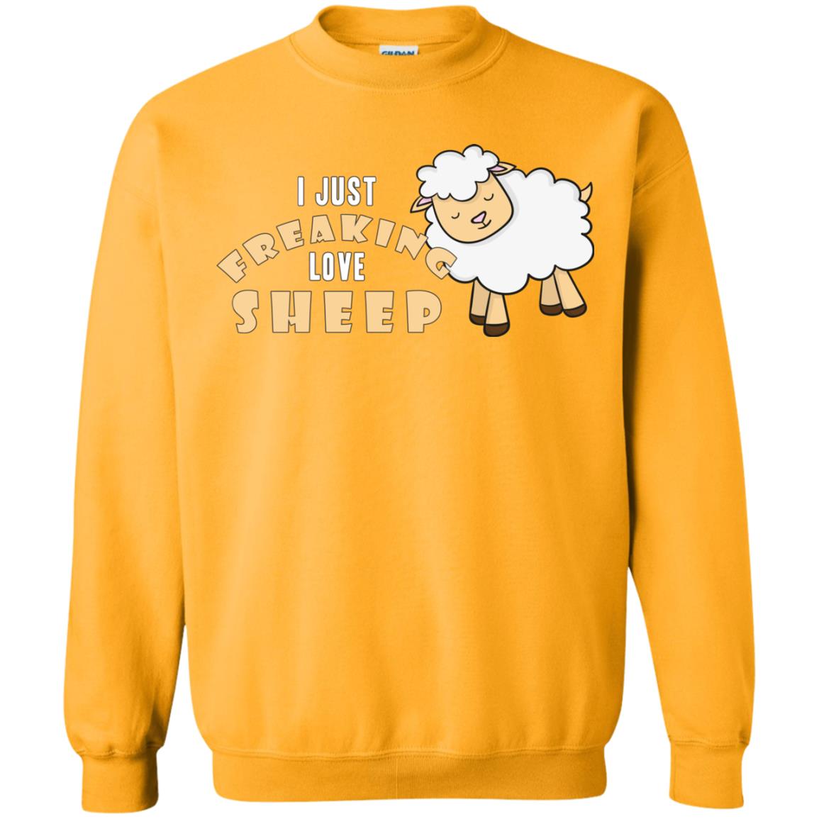 I Just Freaking Love Sheep Shirt Gold