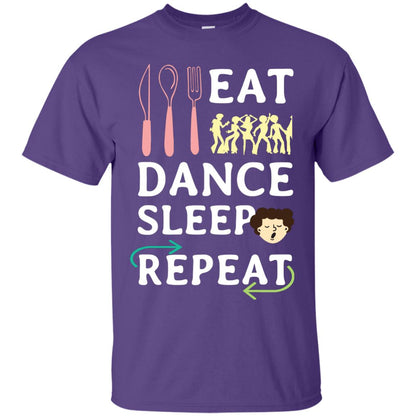 Eat Dance Sleep Repeat Dance Lover Shirt Purple