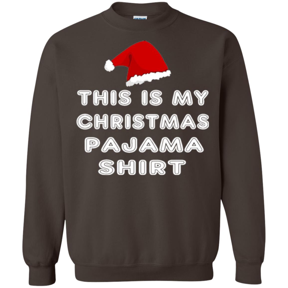 Christmas T-shirt This Is My Christmas Pajama Shirt Dark Chocolate