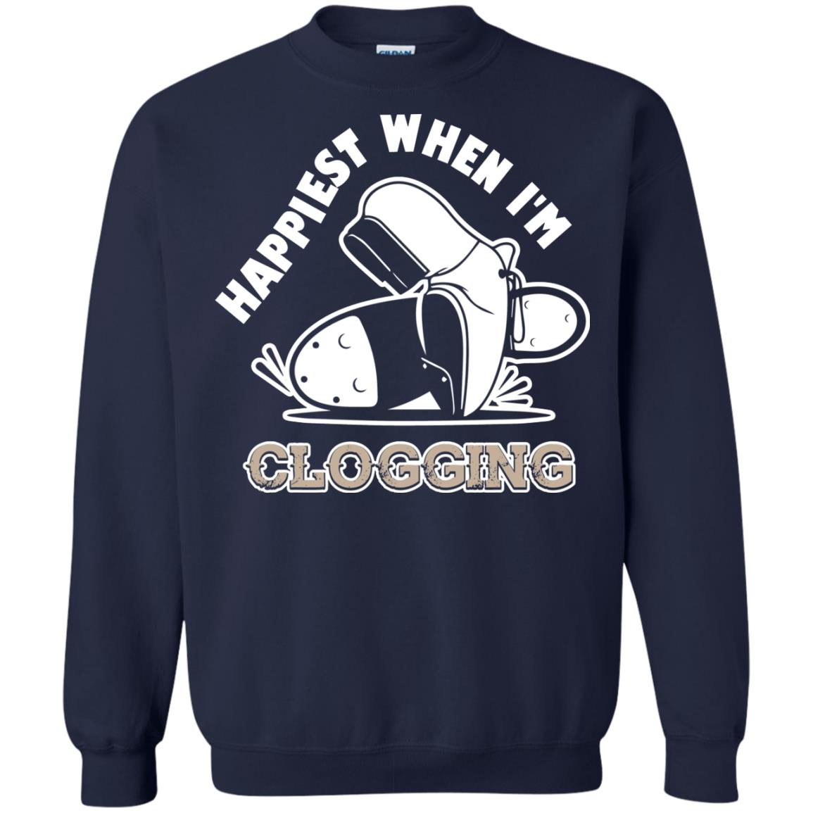 Clogger T-shirt Happiest When I'm Clogging Navy