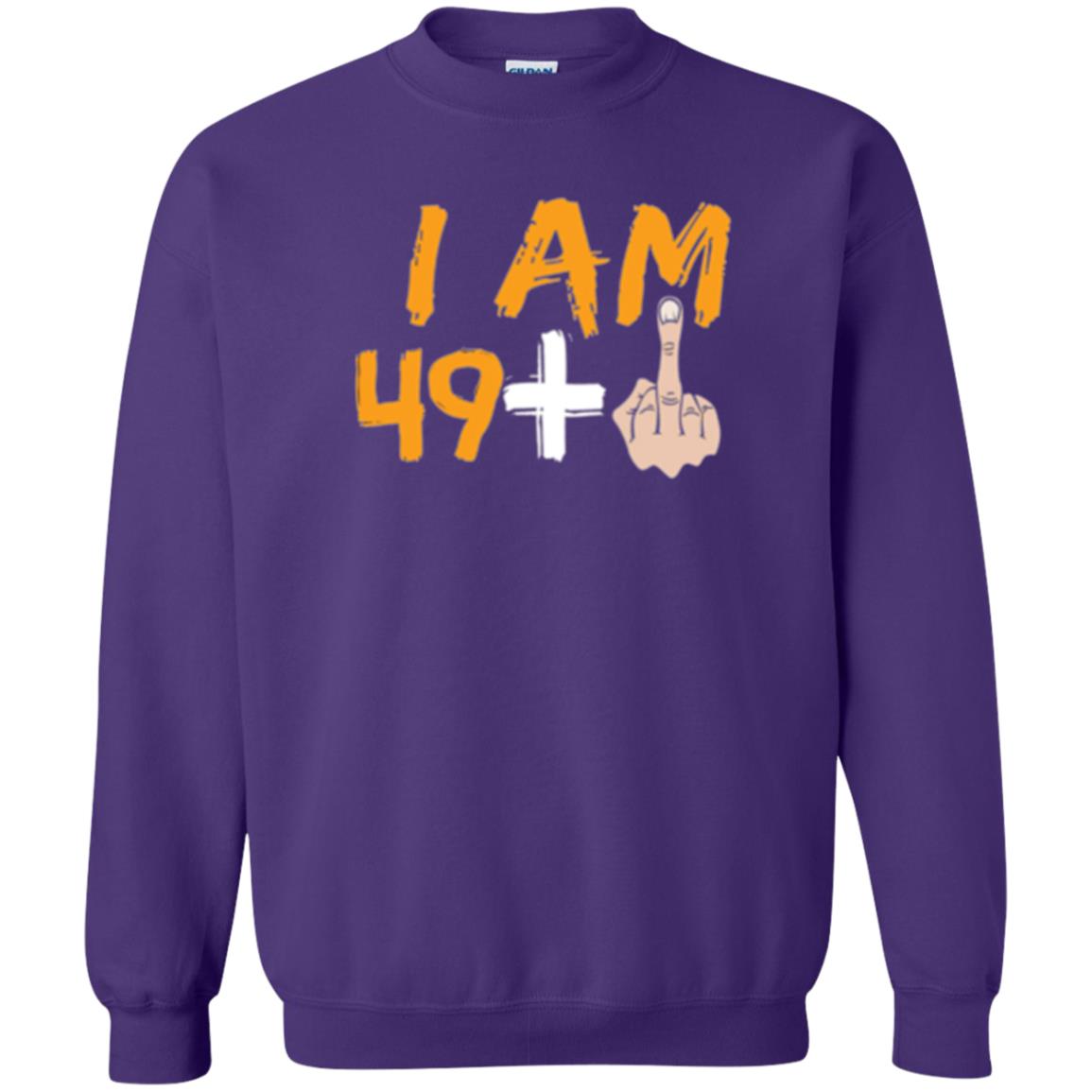 50th Birthday T Shirt I Am 49 Plus Purple