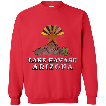 Lake Havasu Arizona T-shirt Flag Inspired Desert Scenery Red