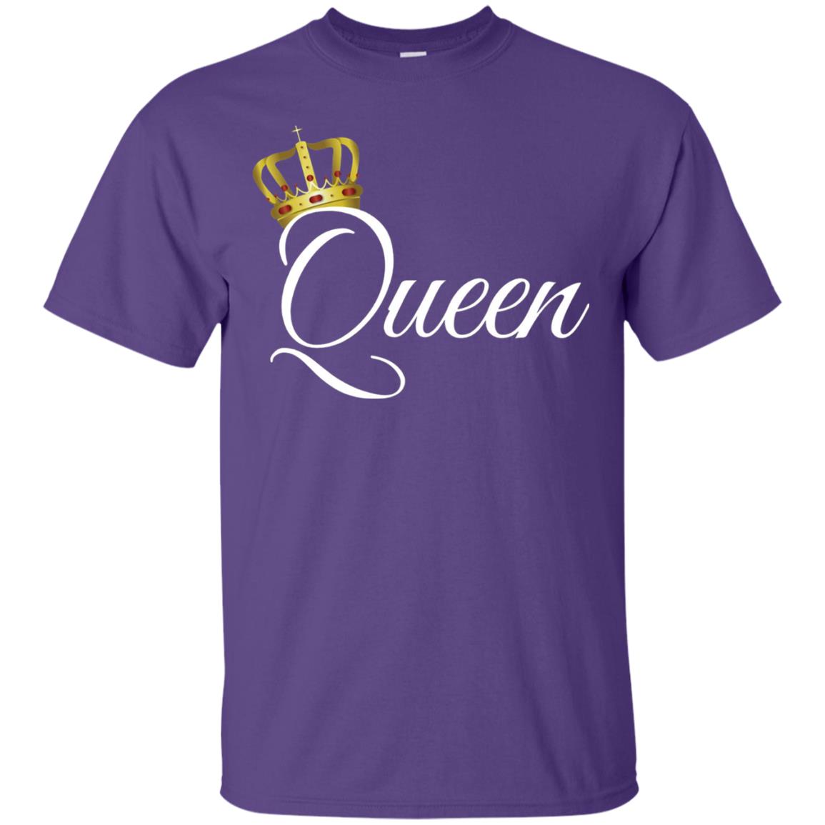 King And Queen T-shirt Matching Couple Outfits Purple