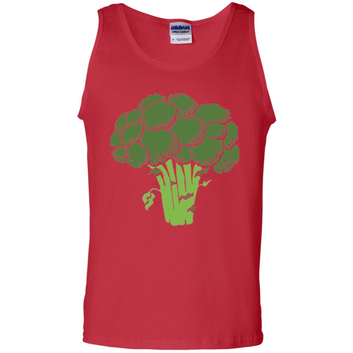Broccoli Is Life T-shirt Funny Graphic Vegetable Red