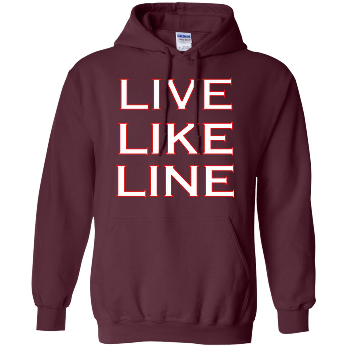 Live Like Line Volleyball Lover Shirt Maroon