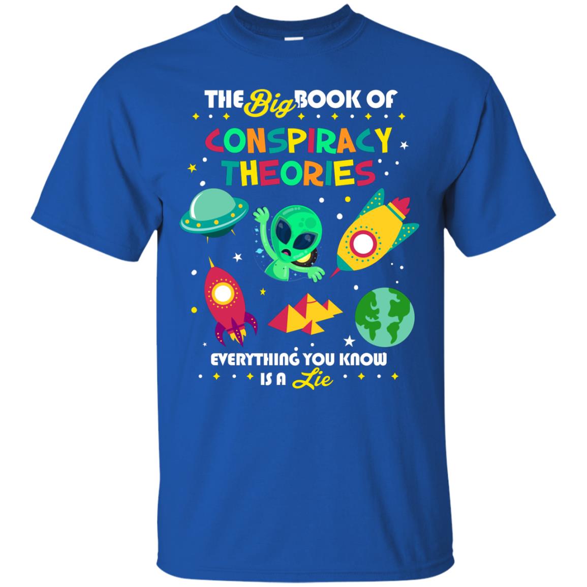 The Big Book Of Conspiracy Theories T-shirt Royal