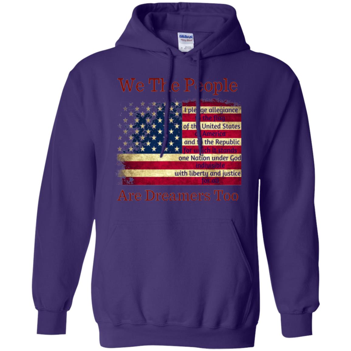 Americans We Are People Are Dreamers Too T-shirt Purple