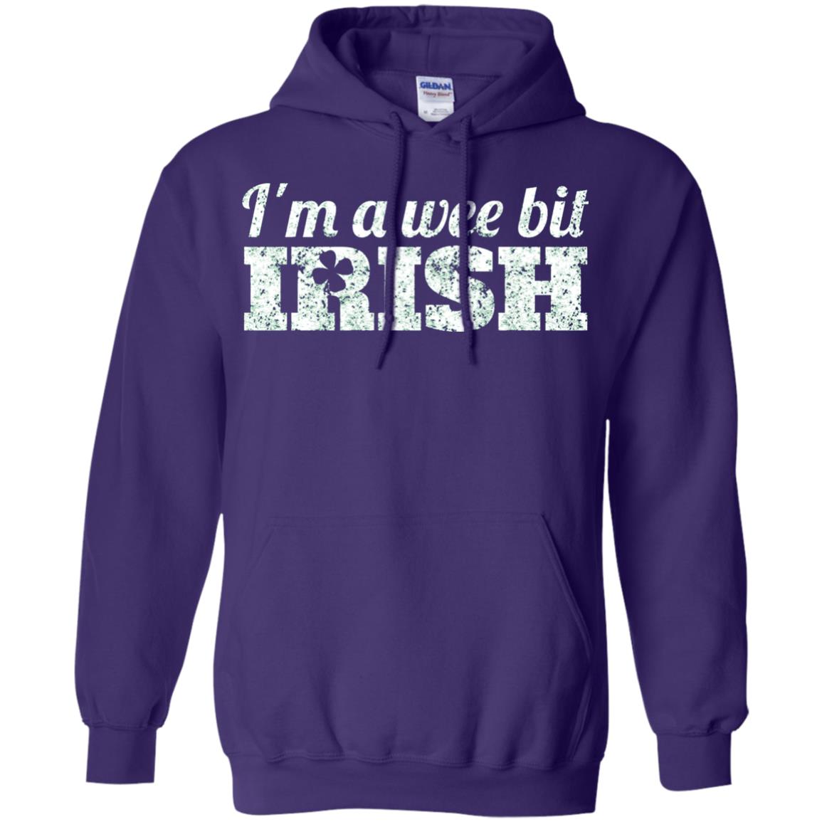 I_m Wee Bit Irish Funny Irish Heritage St Paddy_s Day T-shirt Purple