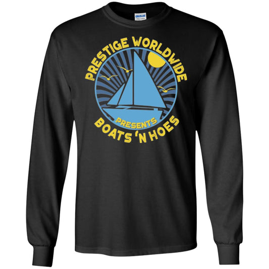 Sailing T-shirt Prestige Worldwide Presents Boats_n Hoes Black
