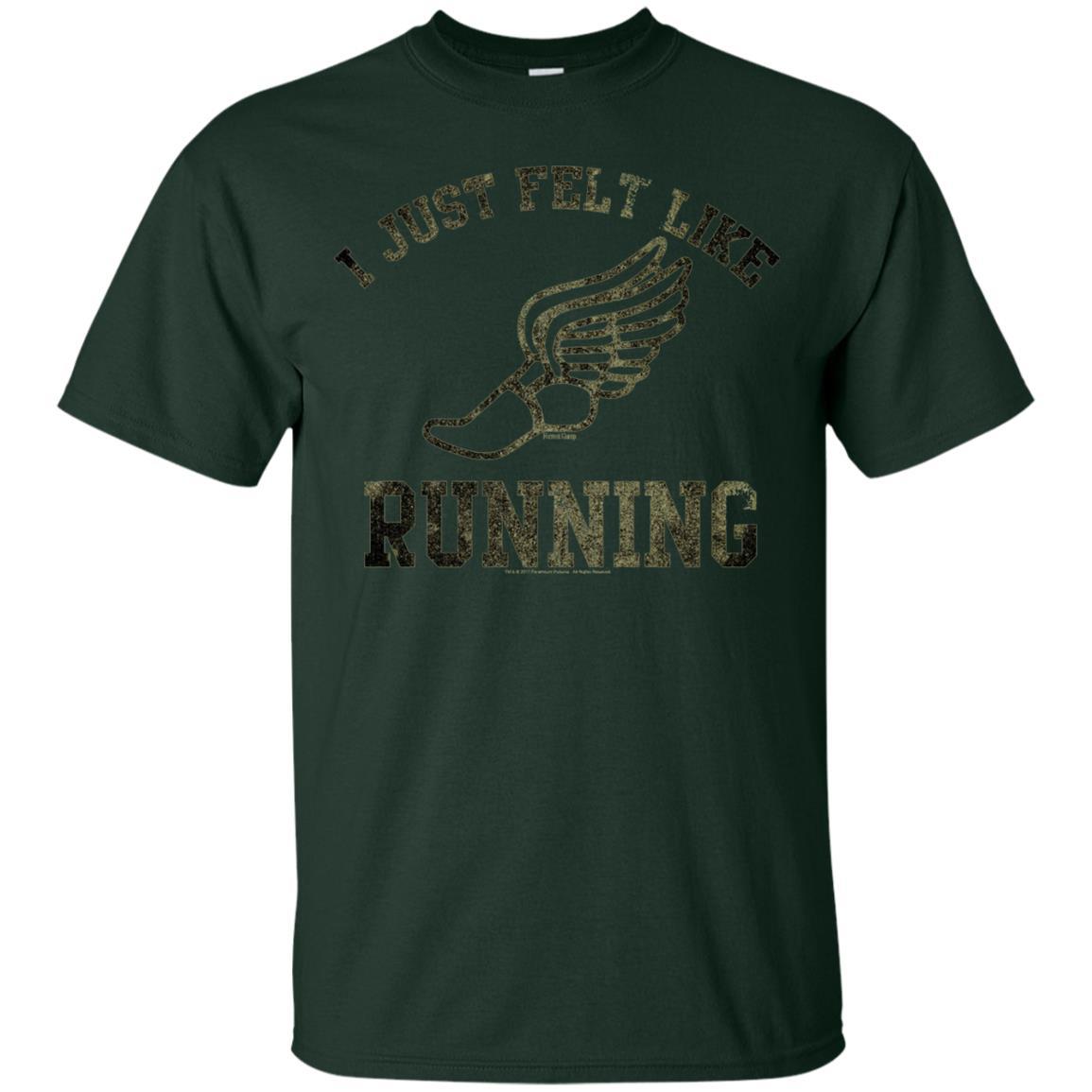 Movie T-Shirt I Just Felt Like Running Forest Green