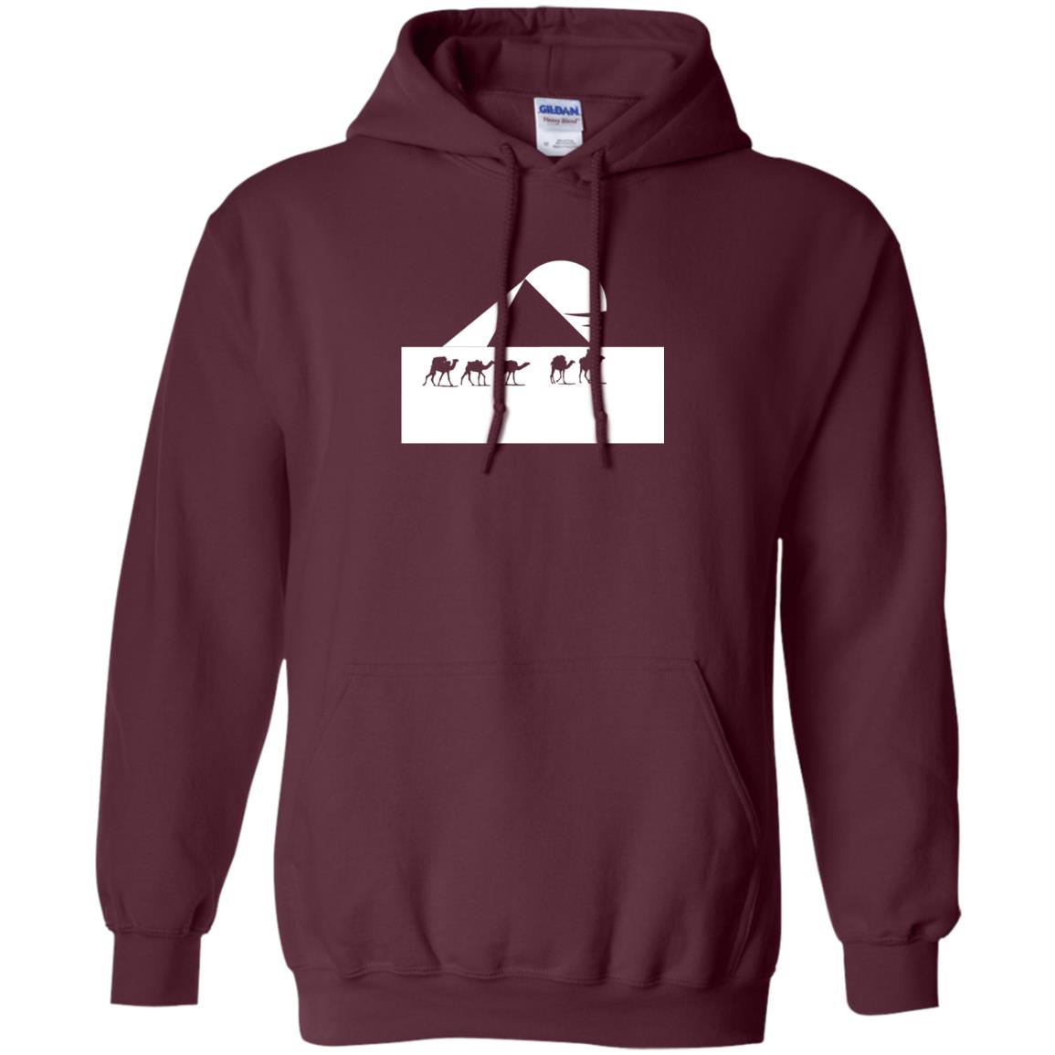 Egyptian Great Pyramid Of Giza T-shirt Maroon