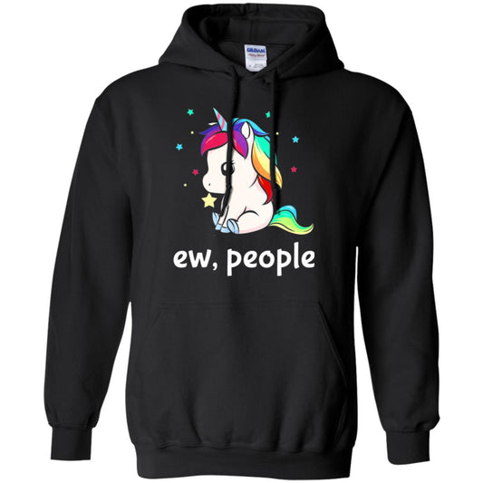 Unicorn Lover T-shirt Ew People T-shirt Black