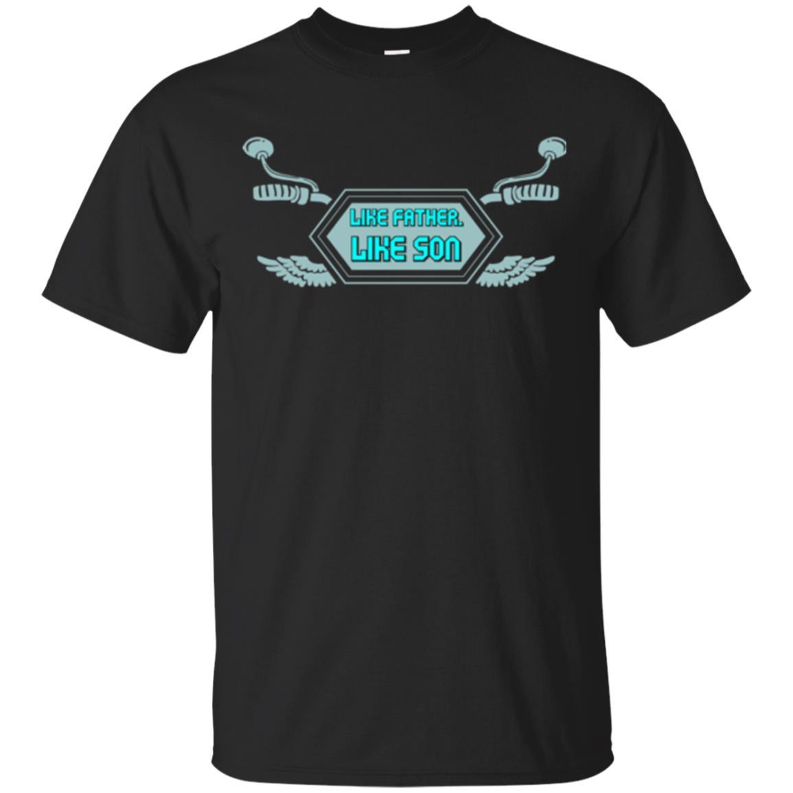 Motocross T-shirt Like Father Like Son Black
