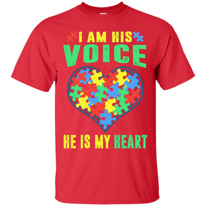 Autism Awareness Shirt He Is My Heart Red