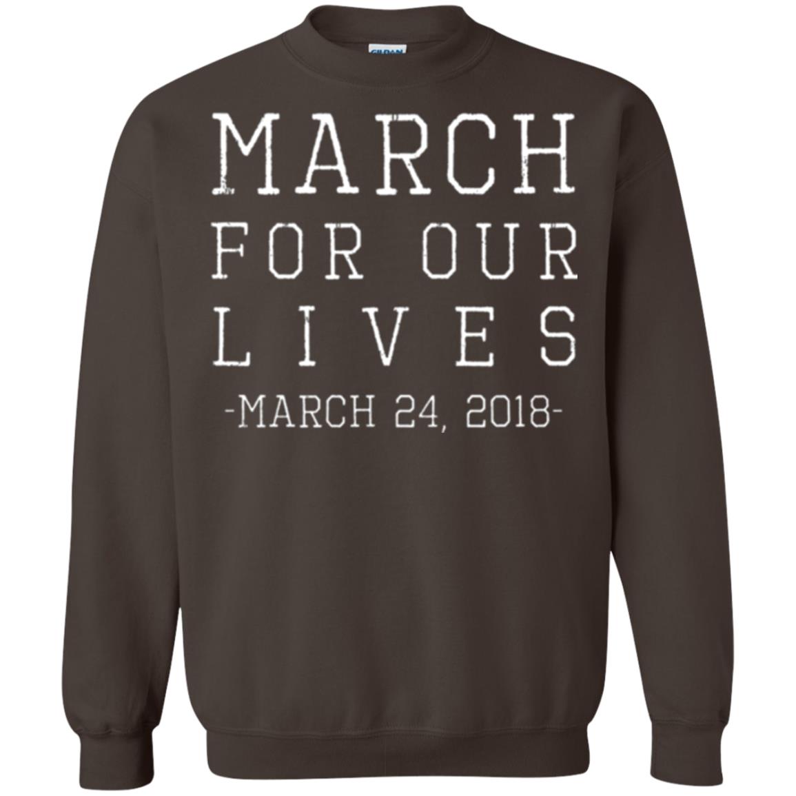 March For Our Lives March 24 2018 Anti Gun T-shirt Dark Chocolate