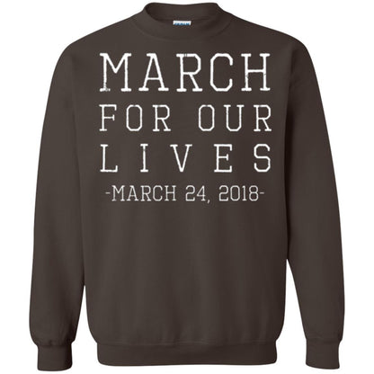 March For Our Lives March 24 2018 Anti Gun T-shirt Dark Chocolate