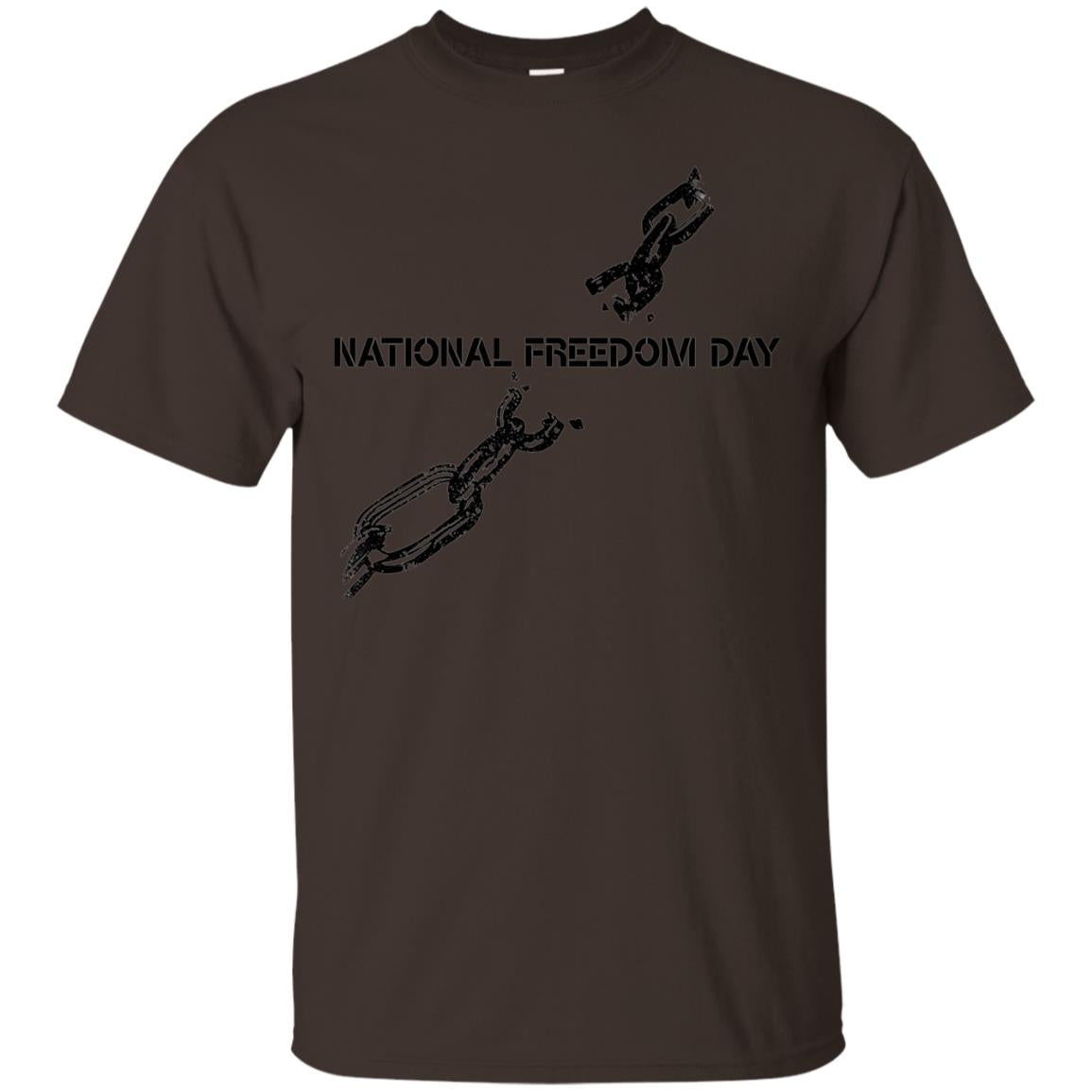 Veteran T-shirt National Freedom Day T-shirt Dark Chocolate