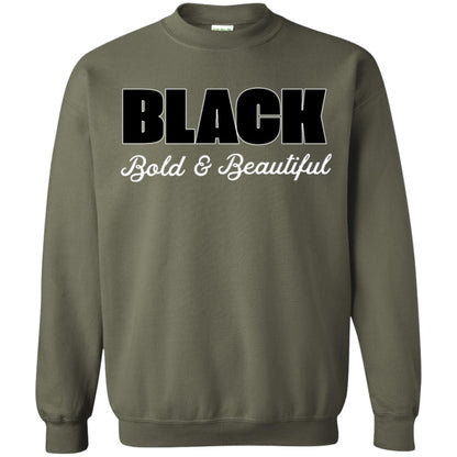 Black Bold And Beautiful Shirt Military Green