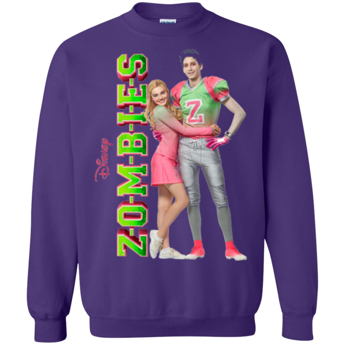 Zombies Cheer Football Lover T-shirt Purple