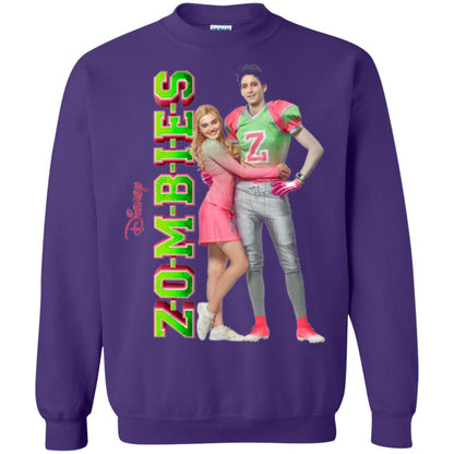 Zombies Cheer Football Lover T-shirt Purple