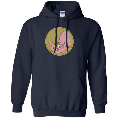 Elephant Mom And Baby Autism Awareness Shirt Navy