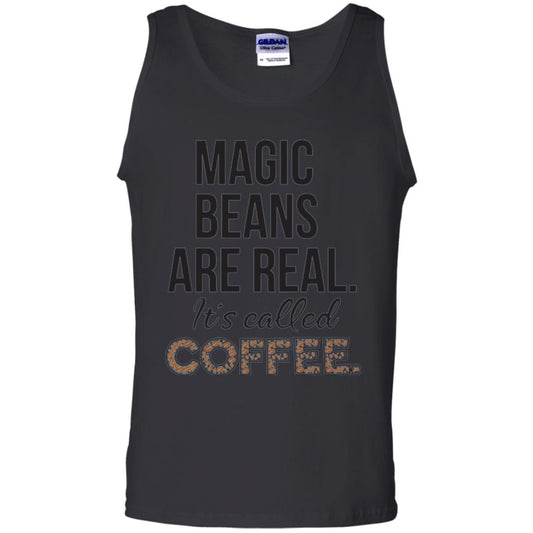 Coffee Lovers T-shirt Magic Beans Are Real It_s Called Coffee Black