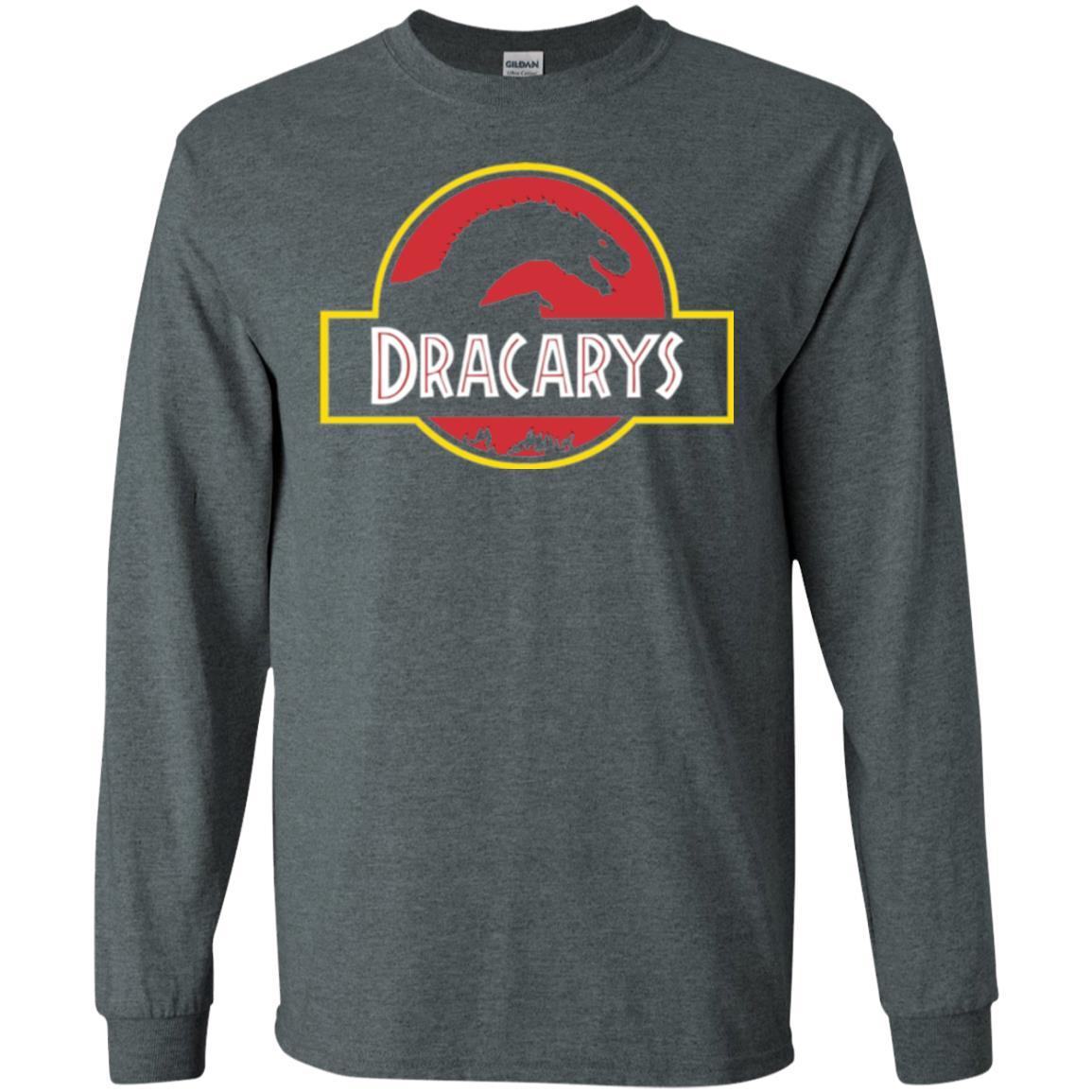 Dinosaur T-shirt Dracarys Dragon Parody Dark Heather