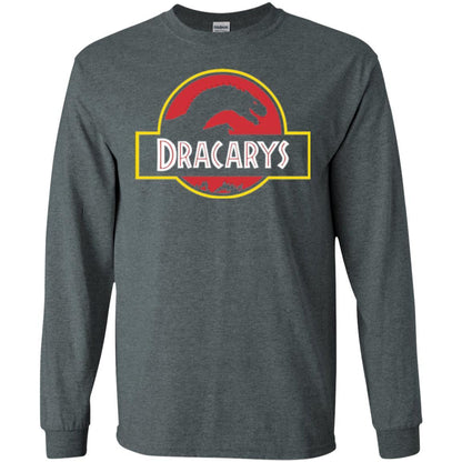 Dinosaur T-shirt Dracarys Dragon Parody Dark Heather