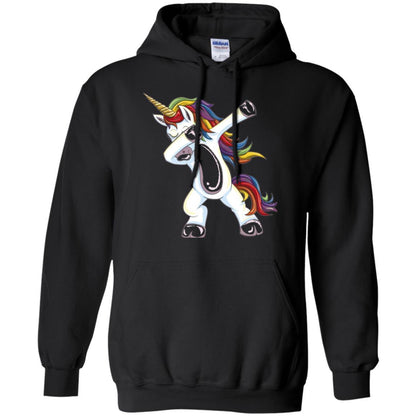 Funny Unicorn T-shirt Dabbing Unicorn T-shirt Black