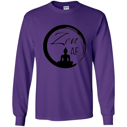 Zen Af Yoga Graphic T-shirt Purple