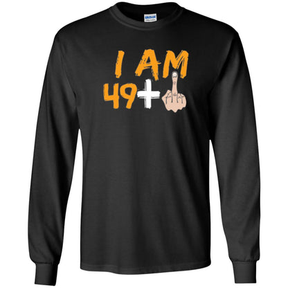 50th Birthday T Shirt I Am 49 Plus Black