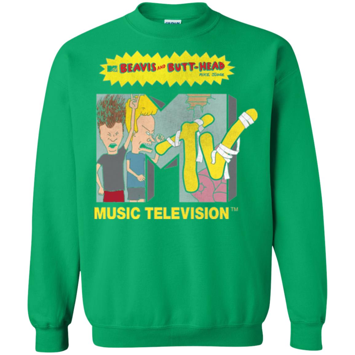 Mtv Logo T-shirt Beavis And Butt Head Irish Green
