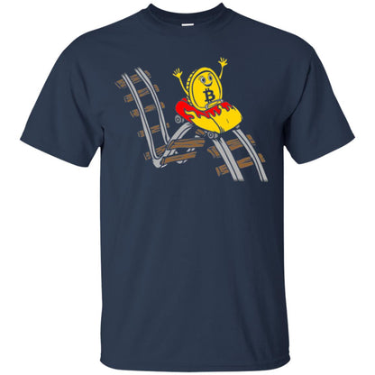 Bitcoin Rollercoaster T-shirt Navy