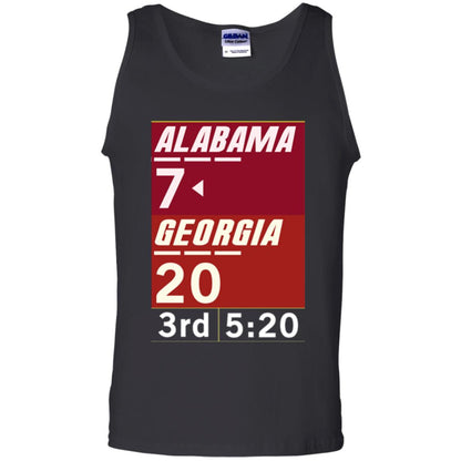 Football Lover T-shirt Alabama 26-23 Comeback Win 2-sided Black